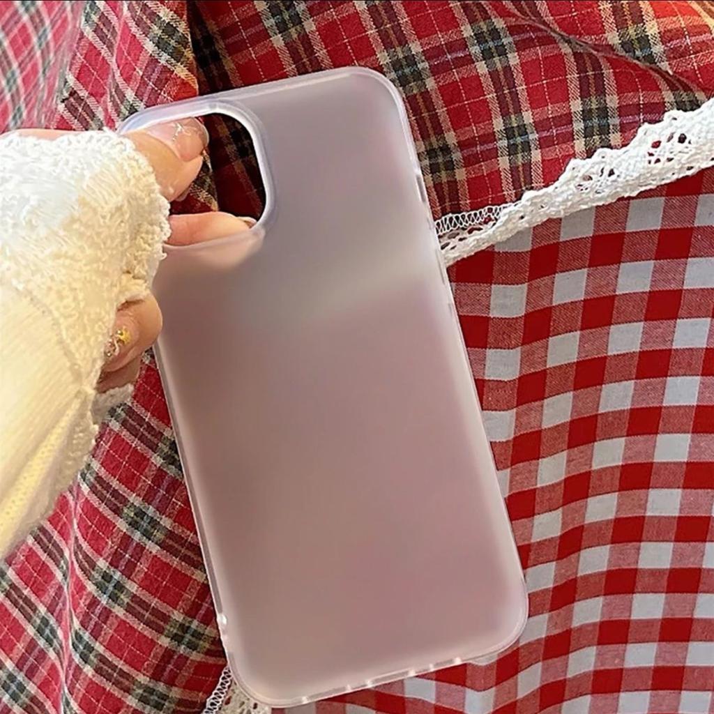 Simple and Solid Color Phone Case For Iphone 16 15 14 13 12 11 ProMax X/Xs Xr 7 8 Plus Matte Transparent Case