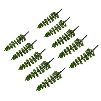 10/20 peças 9cm Modelo de Pinheiro Verde Escala Maquete Ferroviária Miniatura Cenário de Mesa de Areia Modelo 1:100-1:150 Acessórios de Decoração
