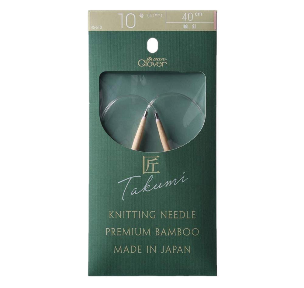Clover Takumi Circular Needles S 40cm Size 10 CL45-610