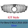 For Mercedes E-Class W213 2016-2020 Sport Front Grille Mesh Bumper Cover ABS Gloss Black AMG Style Exterior Tuning Accessories