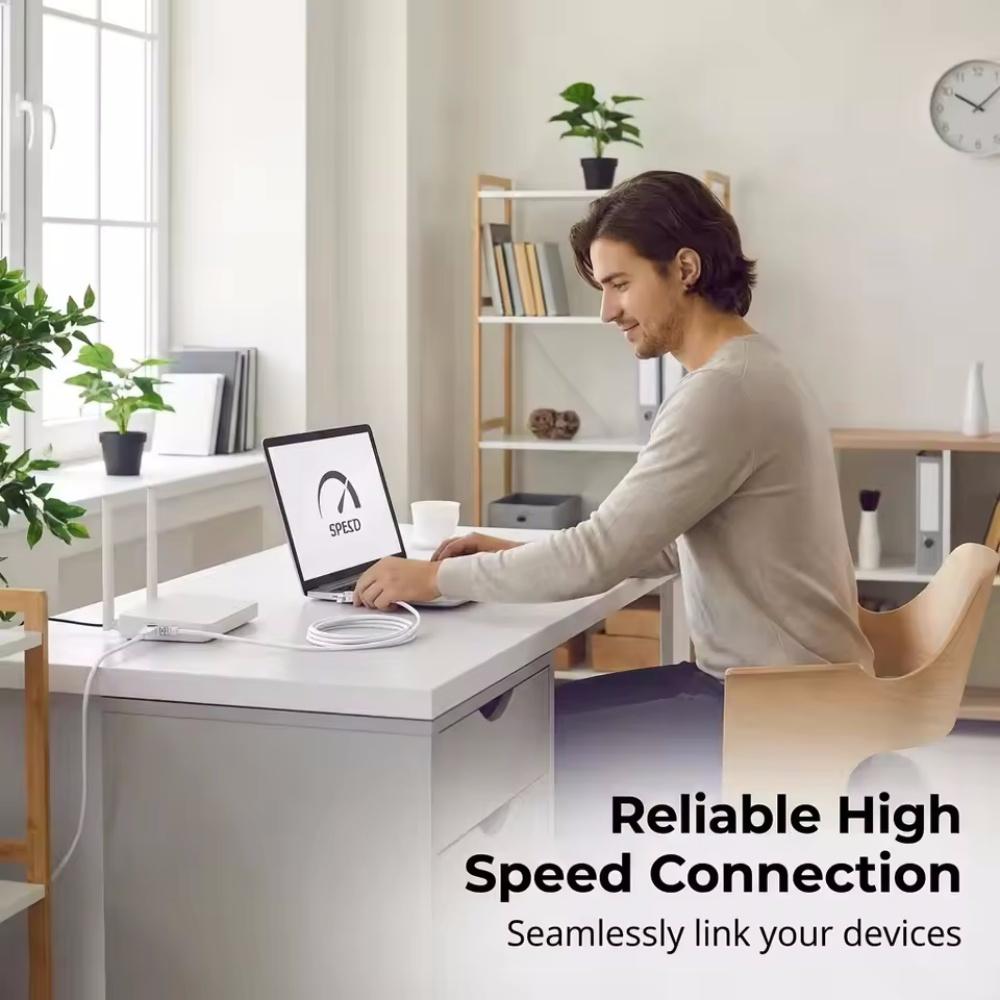 0.5/1/2/3/5/10M Cat6 Ethernet Cable RJ45 UTP 1000Mbps Network Cord LAN Wire Internet Lead Cord Router Computer Cable for Laptop