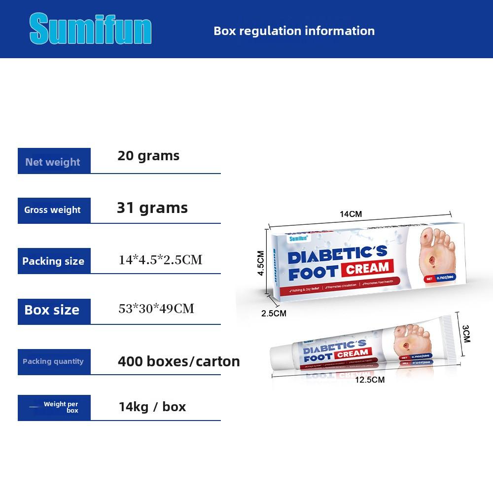 

Крем для ухода за ногами Sumifun для сухих, потрескавшихся пяток и диабетических стоп 20 г 20g