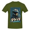 Vintage Blue Cookie Monster Travel Tshirt Niche Sweet Cool Sweatabsorbing And Quickdrying Tees