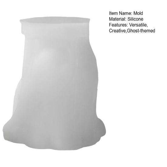 Animal Ghost Candle Mold DIY Cat Dog Resin Silicone Molds for Aromatherapy Candle Soap Making Halloween Craft Supplies