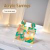 New Acrylic Floral Stud and Dangle Earrings – Women's Trendy Accessories