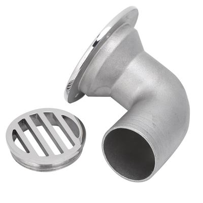 Boat Bend Floor Drain 316 Stainless Steel Marine Water Draining Device Hardware Accessor