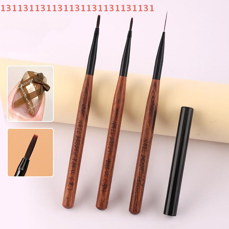 DIY Nail Art Liner Brush Set French Plaid Grid Pattern Drawing Pen for UV Gel Extension Painting - Nail Art Brushes Supplies