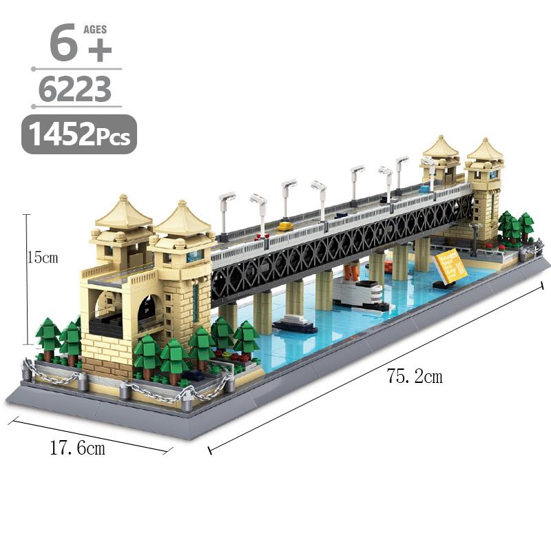 Chinese Model Architecture Building Blocks Compatible with Lego Bricks Toys for Adult Great Wall Forbidden City