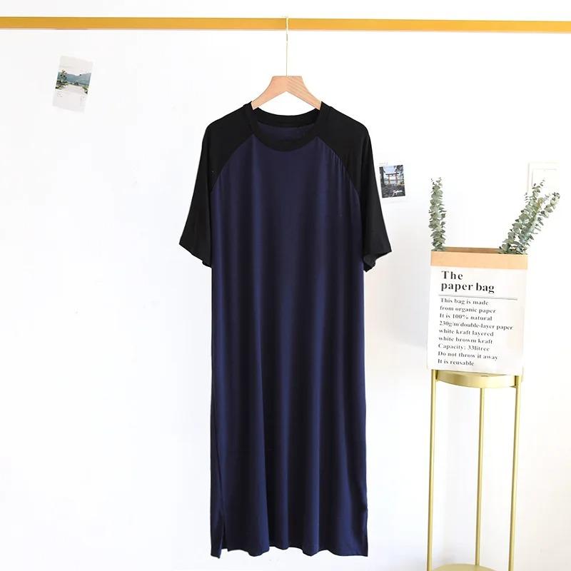 Spring Summer Nightgown Women's Sleepwear Pajamas Short Sleeve Long Night Dress Modal Sleep Shirts