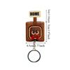 Wall Mount Wooden Key Holder Handcrafted Funny Face Expressions Magnetic Key Hook Solid Wood Cartoon Key Organizer Home Entryway