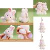 Plush Candy Bunny Keychain With Pp Cotton Filling Perfect For Kids And Teens