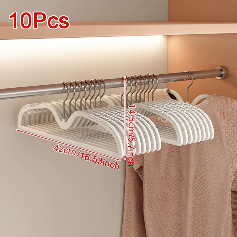 Non-Slip Plastic Hangers - Versatile, Traceless Design for Clothes, Bras & More - Ideal for Home Storage & Retail Display