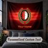 Benutzerdefinierte Namens-Text-Wandteppich, Feyenoord Dekorative Wandbehang, Hintergrund-Wandteppich Für Zuhause Schlafzimmer