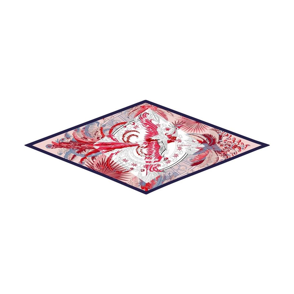 Brand Design Diamond Scarf Animal Printing Silk Scarf Woman Luxury Bandana Headband Hijab Foulard Neckerchief Shawl