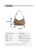 Women's Genuine Leather Cowhide Underarm Shoulder Bag - Versatile Commuter Handbag & Crossbody