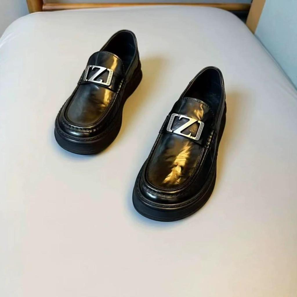 Men's Shoes 2025 New Leather Business Dress Shoes Fashion Casual Shoes One Pedal Loafers Versatile Doudou Shoes