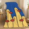 Duck Animal Wall Art Throw 240g Flannel Blanket, Suitable for Sofas, Beds, Offices,  Exquisite Gift Blankets
