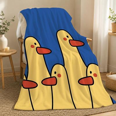 Ente Tier Wandkunst Überwurf 240g Flanell Decke, geeignet für Sofas, Betten, Büros, exquisites Geschenk Decken