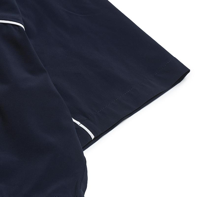 FILA Heritage Vintage Sports Versatile Short Sleeve Dress Women dresses Cigarette-Blue F11W628321FDB