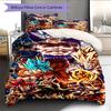 Juego de Ropa de Cama con Estampado de Dibujos Animados Colcha Funda de Colcha Funda de Almohada Decoración del Hogar Regalo de Cumpleaños (1 * funda nórdica + 2 * fundas de almohada, sin núcleo)