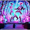Psychedelic Dance Tapestry  Unique Artistic Design for Home Decor  Adds Vibrancy and Mystery and Charm to Any Room