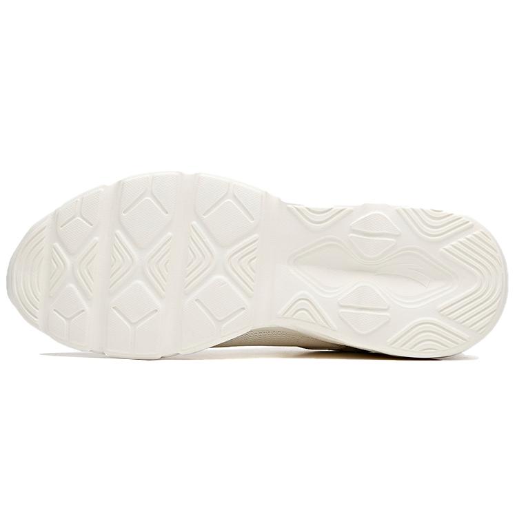 New Anta Running Collection Cushioning Wear Resistant Low Top Running Shoes Women's White Silver 122015570-4