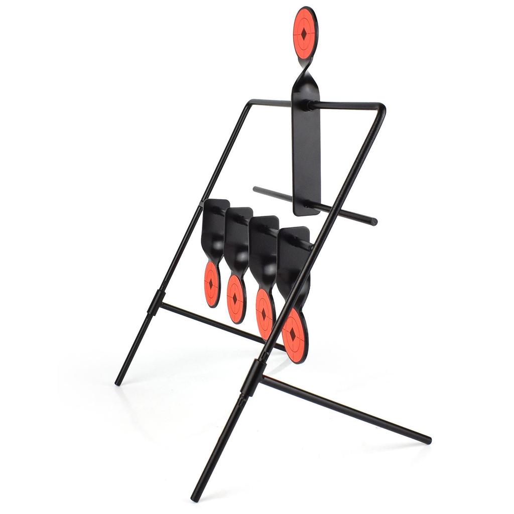 Cross-Border 4+1 All-Metal Outdoor Automatic Target Wind Chime for Shooting Practice