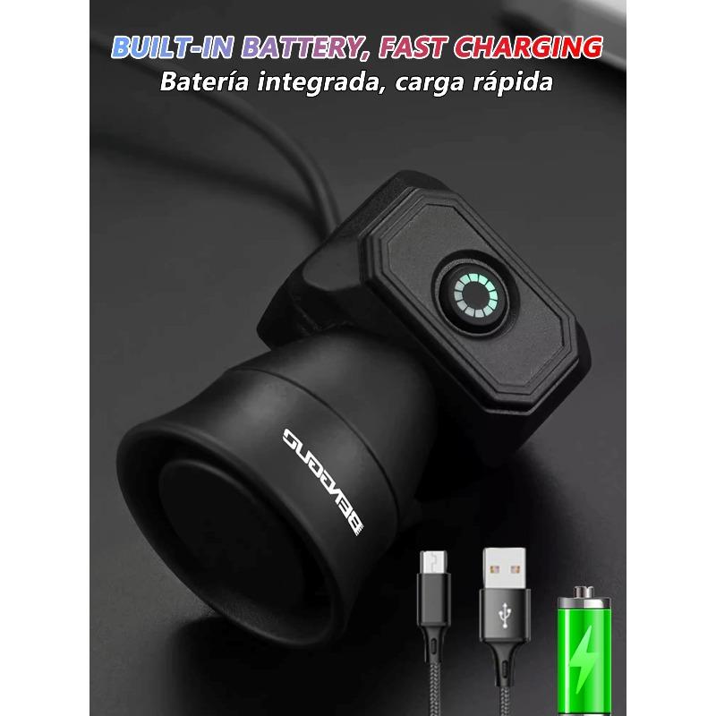 USB Rechargeable Electronic Bike Horn - Waterproof Bicycle Bell for Mountain Bikes & Scooters,Cycling Safety Accessories