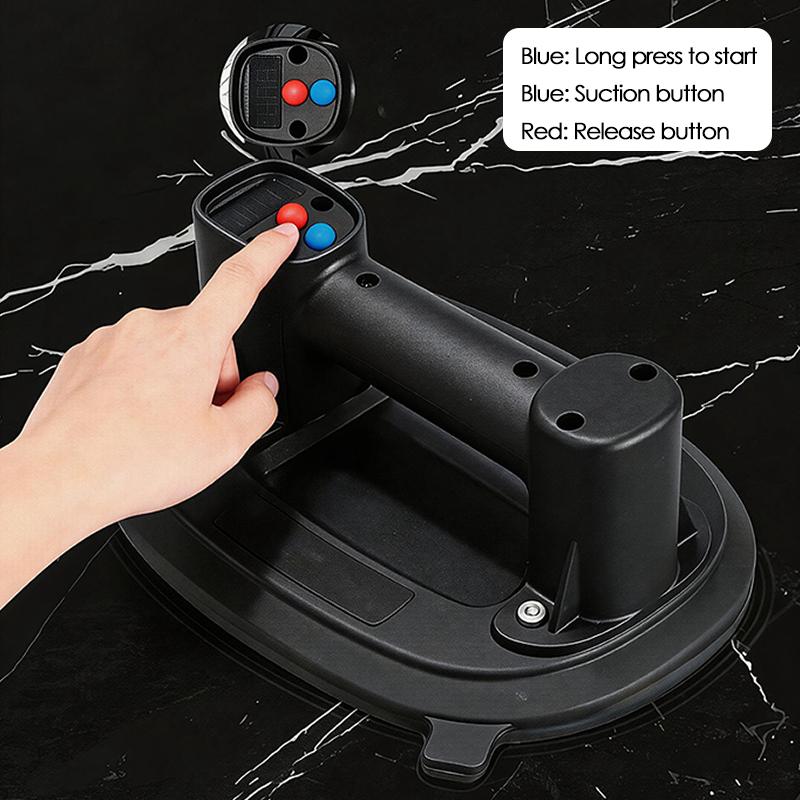 Industrial Grade Electric Suction Cup with LED Digital Display 1800mAh Rechargeable Heavy Duty Lifting Tool for Glass Tiles