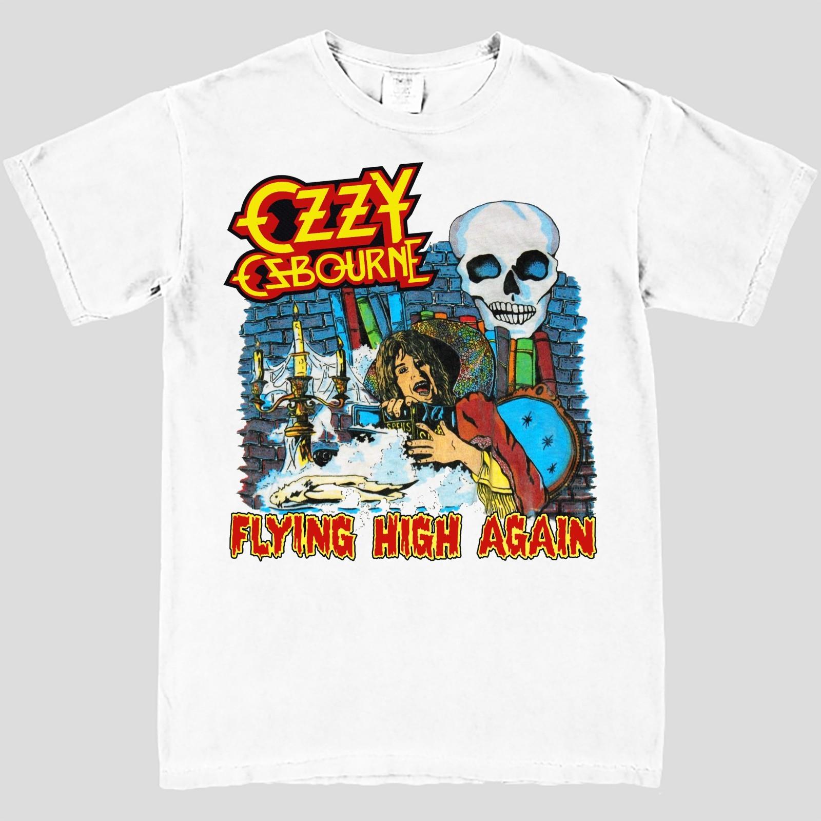 

Ozzy Osbourne #039;Flying High Again#039; Vintage Style TShirt. Unisex T-Shirt XXXXL