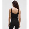 Lululemon Nulu Ribbed Cropped Tank Top  Heart Black