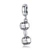 WOSTU 925 Silver Sports Series Pendants Tennis basketball rugby Charms Bead Fit Bracelet DIY Gift for Women Player Fan