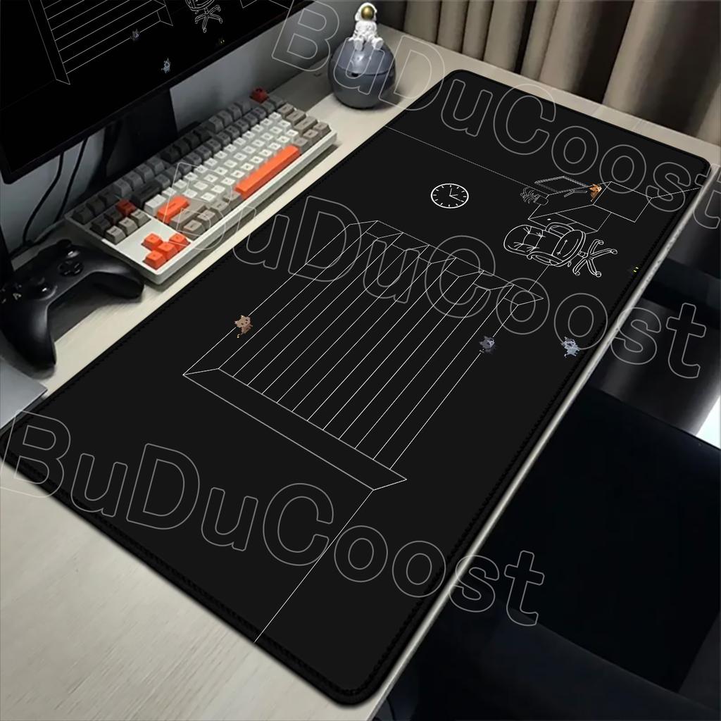 Non-slip Mouse Pads Black Cat Cute Design Gaming Mousepads 400x900 Large Mousepad Gamer Rubber Mat Company Desk Pad Design Gift