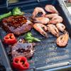 D2 Outdoor BBQ Cookware Grill Plate Pan Grill Pan Barbecue Kitchen Utensils Cooking Cast Iron Pizza Plate Gas Grill Accessories