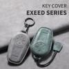 Leather Car Key Case Cover Shell Fob Long Style for Chery EXEED LX TXL AtlantiX ET ES VX Car Fob Holder Keychain