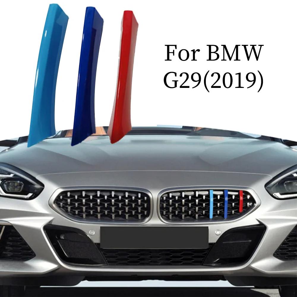3pcs Front Grille Trim Strip Modifi
