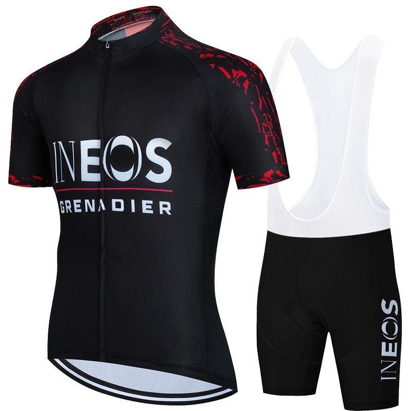 Letni oddychający kombinezon rowerowy na ramiączkach z krótkim rękawem