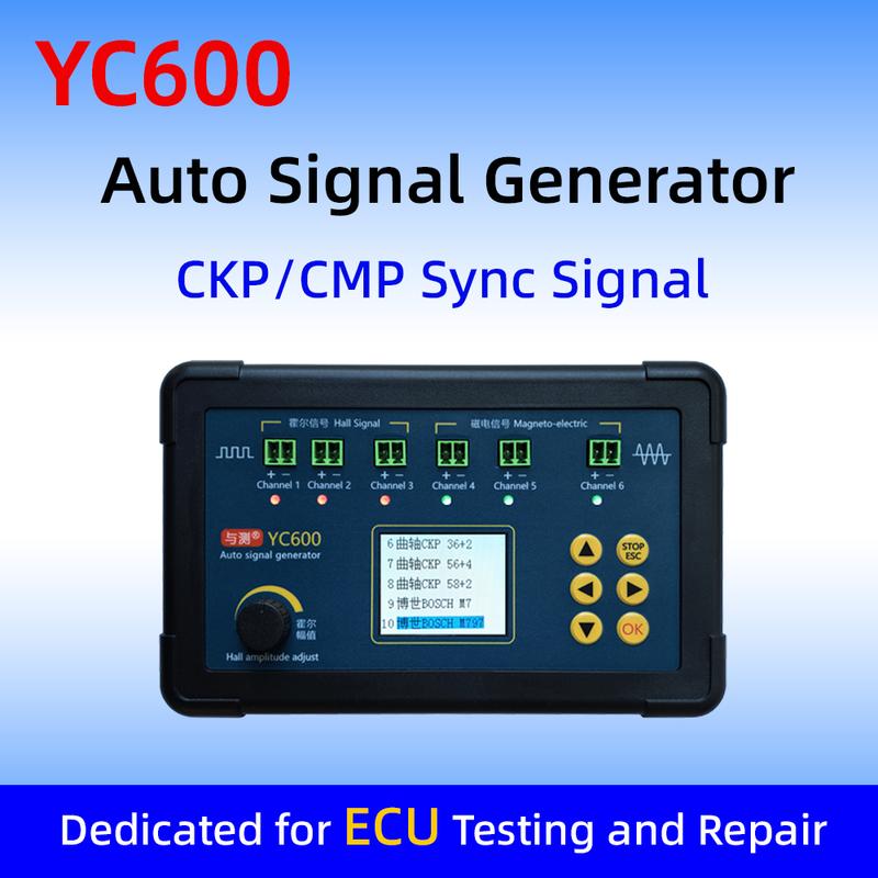 YC600 Six Channels Auto CKP CMP Signal Generator PD60+ Fuel Injector and Ignition Simulator MN300 Auto Sensor Simulator