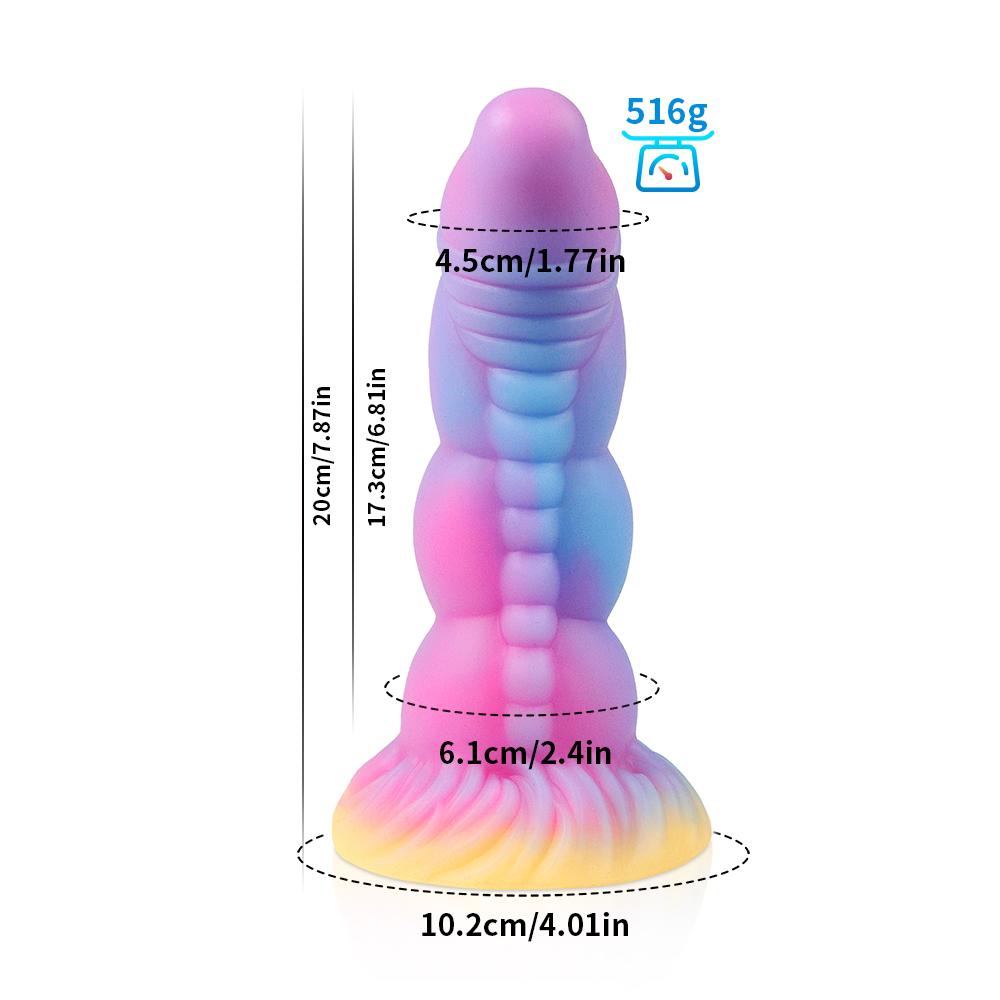 Luminous Silicone Anal Dildo Butt Plug with Suction Cup G Spot Clitoral Stimulator Prostate Massager Adult Sex Toys for Women