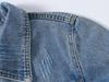 Trendy Women's Spring/Autumn Retro Slimming Hong Kong Style Washed Denim Jacket
