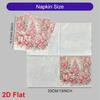 20pcs Disposable Napkins with Santa Claus, Christmas Tree Print for Wedding,Parties,and Daily Use for Thanksgiving Fall Christmas Table Decoration