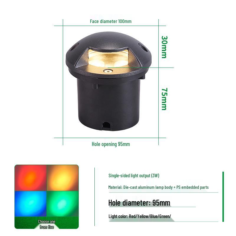 

Side-Emitting Outdoor Waterproof LED Inground Light for Courtyards, Villas, and Steps DC24V