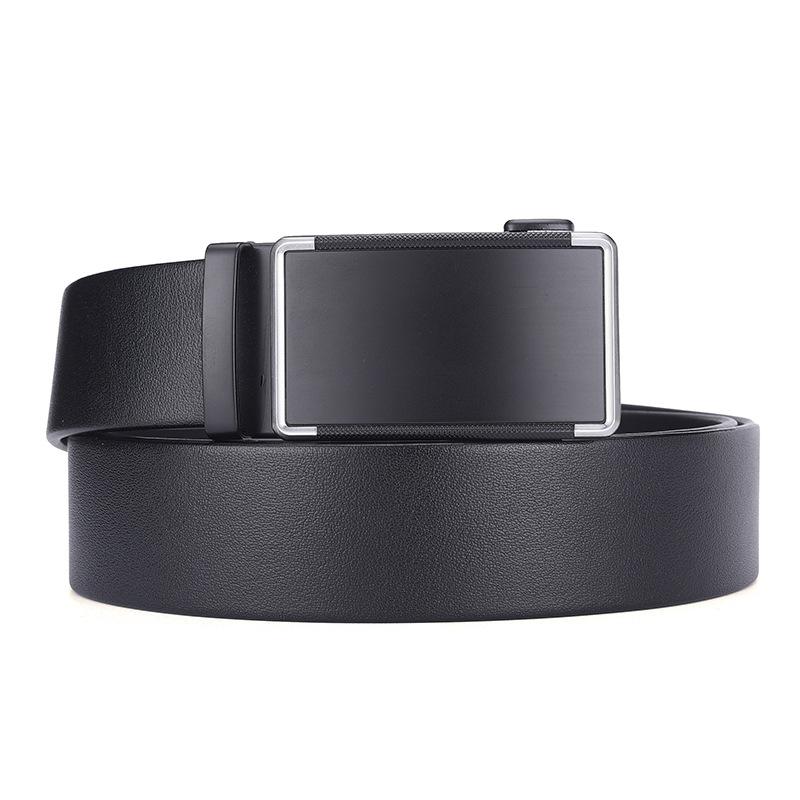 High-End First-Layer Cowhide Belt Men'S Belt Automatic Buckle Pure Cowhide Simple Casual Business Men'S Belt