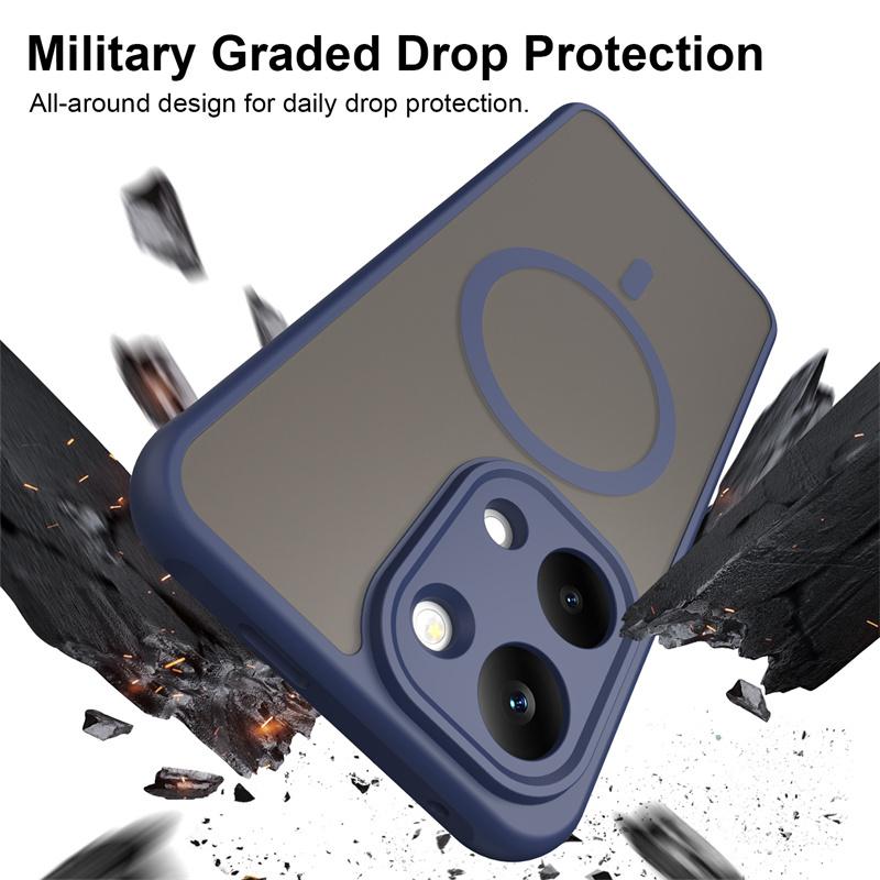 For Magsafe Magnetic Phone Cases Funda For POCO X8 Pro Max X8Pro 5G Armor Matte Case For X8ProMax For Magsafe Magnetic Cover