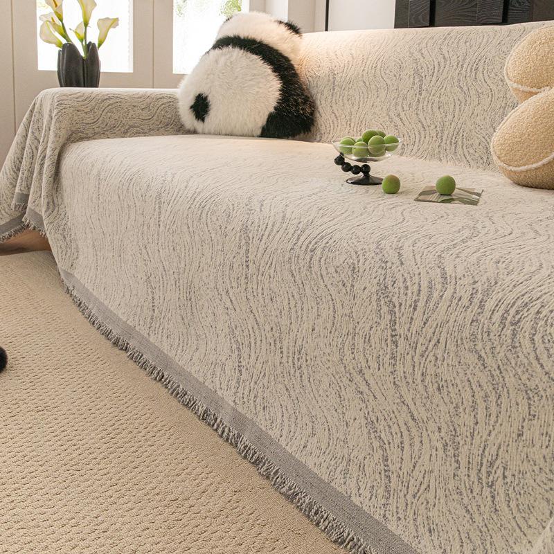 Chenille Sofa Cover: Full Coverage, Anti-Slip, Anti-Scratch Blanket