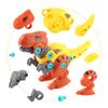 Kinderwissenschaft und Bildung Mutter Demontage und Montage Dinosaurier Kombination Tragbarer Aufbewahrungskoffer Set, Elektrische Schraube DIY Dinosaurier Spielzeug