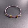10Pc Luxury Multicolor Fashion Adjustable Bracelet Stainless Steel Wire Waterproof Rope Bracelet Men Women Jewelry Accessories