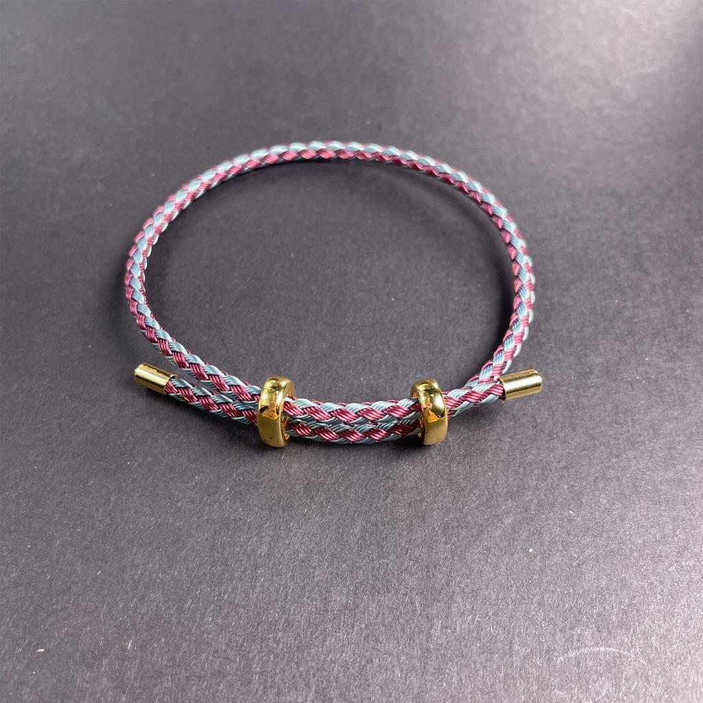 10Pc Luxury Multicolor Fashion Adjustable Bracelet Stainless Steel Wire Waterproof Rope Bracelet Men Women Jewelry Accessories