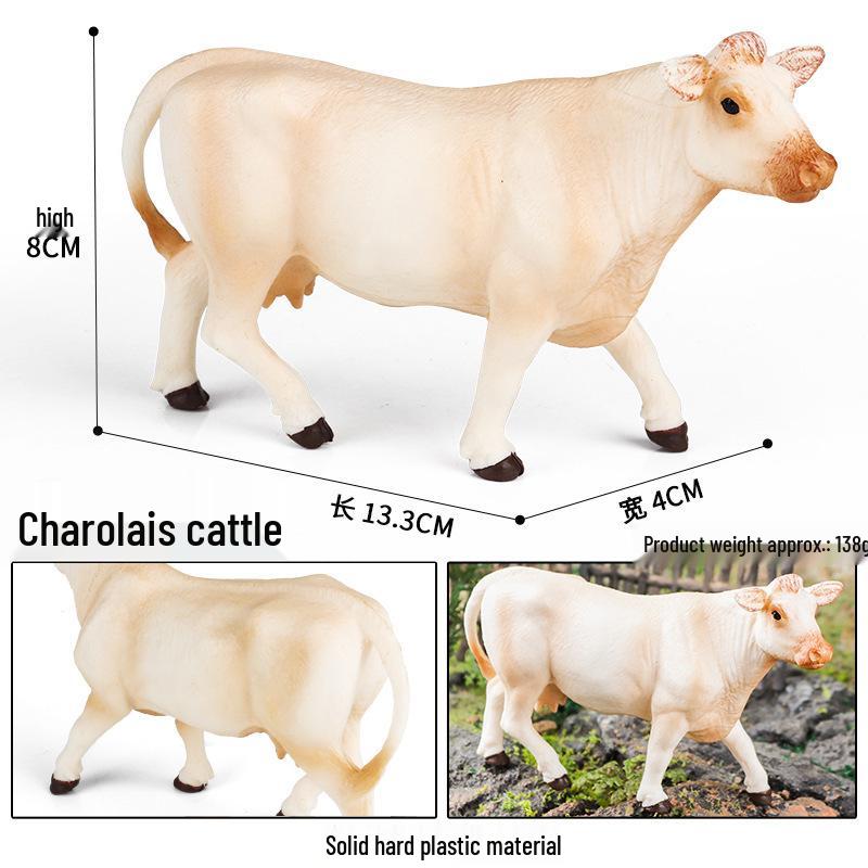 High-Quality Children's Cow Animal Model - Simulation Farm Scene Decoration