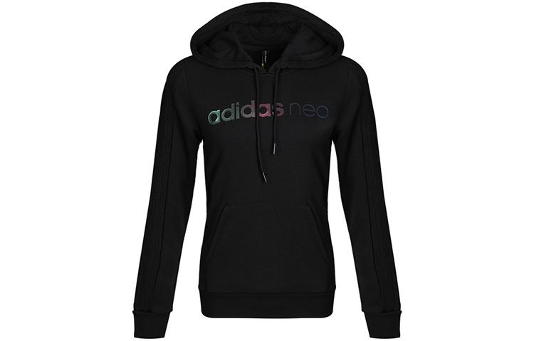 Adidas Neo Sweatshirts Women s Black Hooded Moderate Regular GH7187 M